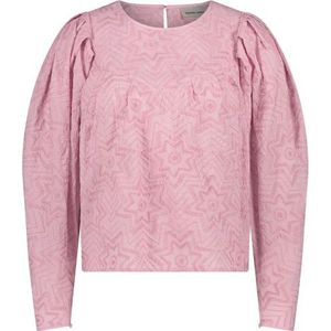 Fabienne Chapot, Blouses & Shirts, Dames, Roze, S, Katoen, Roze Katoenen Top met Pofmouwen