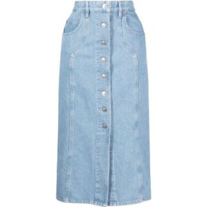Isabel Marant Étoile, Rokken, Dames, Blauw, S, Denim, Denim Rok met knoopsluiting
