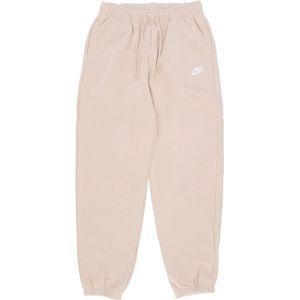 Nike, Broeken, Dames, Beige, M, Katoen, Fleece Trainingsbroek