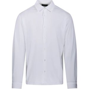 Roberto Collina, Overhemden, Heren, Wit, 2Xl, Katoen, Witte Shirt Rb 5101