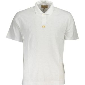 La Martina, Tops, Heren, Wit, 4Xl, Katoen, Geborduurde Regular Fit Polo Shirt