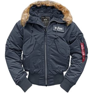 Alpha Industries, Jassen, Heren, Blauw, M, Polyester, 45P Hooded Jacket