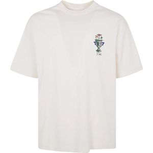 Drole de Monsieur, Tops, Heren, Beige, XL, Katoen, Trendy T-Shirt Vaas