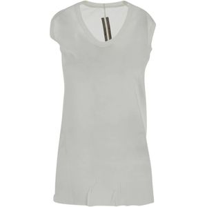 Rick Owens, Tops, Dames, Wit, S, Geribbelde Tanktop