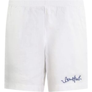 Bram's Fruit, Korte broeken, Heren, Wit, M, Linnen, Linnen Tuinslang Shorts