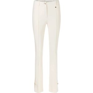 Marc Cain, Broeken, Dames, Beige, M, Ecru Broek Xc 81.04 J42