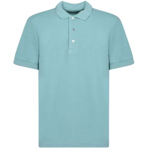 Tom Ford, Tops, Heren, Groen, XL, Katoen, Lyocell Piquet Polo