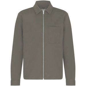 Drykorn, Jassen, Heren, Groen, L, Katoen, Zip Jacket Khaki Green