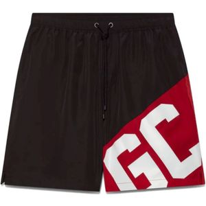 Gcds, Korte broeken, Heren, Zwart, M, Polyester, Zwarte Boxershorts met Logoband