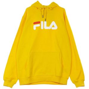 Fila, Sweatshirts & Hoodies, Heren, Geel, XL, Katoen, Citrus Kangaroo Hoodie Lange Mouwen Sweatshirt
