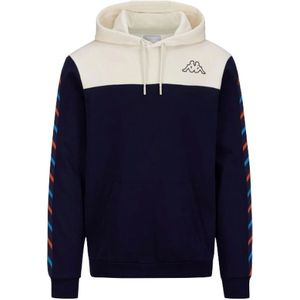 Kappa, Sweatshirts & Hoodies, Heren, Veelkleurig, 3Xl, Katoen, Kleurrijk Logo Hoodie Comfort Katoen Fleece