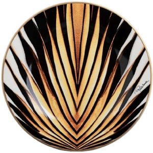 Roberto Cavalli, Interieur, unisex, Veelkleurig, ONE Size, Ray of Gold Fruitbordenset