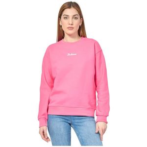 Disclaimer, Sweatshirts & Hoodies, Dames, Roze, M, Katoen, Fuchsia Katoenen Trui met Logo