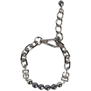 Dolce & Gabbana, Accessoires, Heren, Grijs, ONE Size, Zilveren Ketting Parel Armband