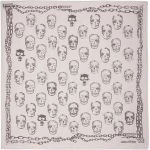 Zadig & Voltaire, Accessoires, Dames, Grijs, ONE Size, Skull & Chains Modal Sjaal