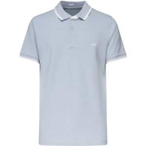 Fay, Tops, Heren, Blauw, XL, Katoen, Lichtblauwe katoenpiqué polo shirt