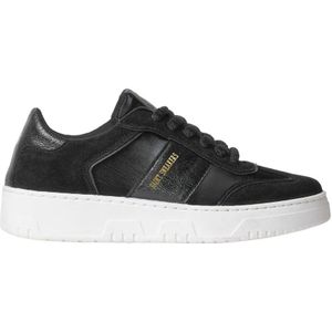 Saint Sneakers, Schoenen, Dames, Zwart, 38 EU, Leer, Zwarte Leren Sneakers voor Vrouwen