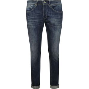 Dondup, Jeans, Heren, Blauw, W40, Katoen, Slim-Fit Jeans