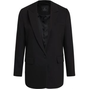 Bruuns Bazaar, Jassen, Dames, Zwart, L, Oversized Blazer