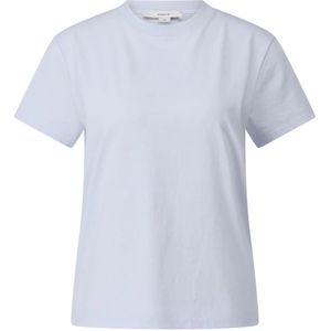 Vince, Tops, Dames, Blauw, XS, Katoen, Zacht Pima-katoenen T-shirt
