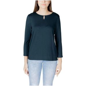 Street One, Tops, Dames, Groen, L, Elegante Jersey T-shirt met decoratief detail