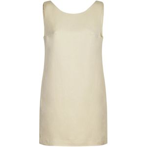 Dondup, Kleedjes, Dames, Beige, XS, Denim, Stijlvolle Denim Jeans Collectie