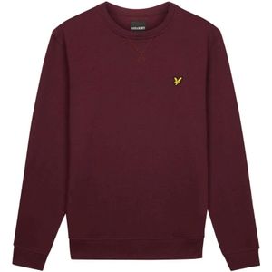 Lyle & Scott, Sweatshirts & Hoodies, Heren, Paars, L, Katoen, Klassieke Crew Neck Sweatshirt