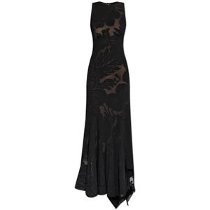 Etro, Kleedjes, Dames, Zwart, S, Jurk met bloemenpatroon
