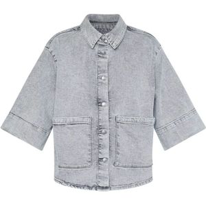 Sisters Point, Jassen, Dames, Grijs, XL, Denim, Grijze Denim Jack