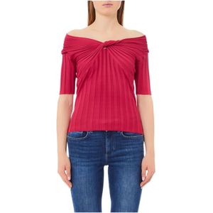 Liu Jo, Truien, Dames, Roze, M, ECS Gesloten Mouw Top