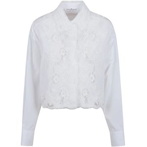 Ermanno Scervino, Blouses & Shirts, Dames, Wit, M, Katoen, Shirt