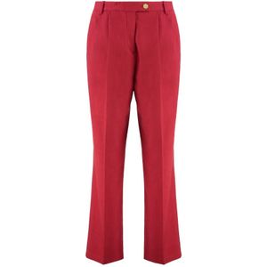Tommy Hilfiger, Broeken, Dames, Rood, S, Polyester, Sofia Richie Grainge Viscosebroek