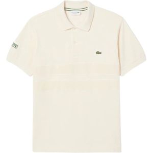 Lacoste, Tops, Heren, Beige, M, Katoen, Klassieke L.12.12. Polo Gemaakt in Frankrijk