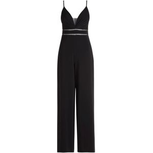 vera mont, Jumpsuits & Playsuits, Dames, Zwart, XS, Leer, Elegante Jumpsuit met Cut-Outs