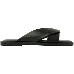 Via Vai, Schoenen, Dames, Zwart, 41 EU, Leer, Mandy Colette Slippers