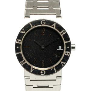 Bvlgari Vintage, Pre-owned, Dames, Zwart, ONE Size, Leer, Pre-owned Metal watches