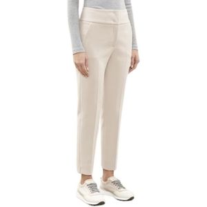 Peserico, Broeken, Dames, Wit, S, Elegant Pantalon P04605 Style