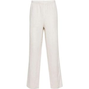 Aspesi, Broeken, Heren, Wit, M, Linnen, Witte Linnen Ventura Broek