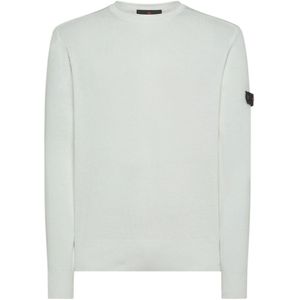 Peuterey, Truien, Heren, Wit, XL, Katoen, Crewneck Sweater Caliper 01