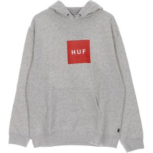 Huf, Sweatshirts & Hoodies, Heren, Grijs, XL, Katoen, Logo Heren Hoodie Athletic Heather