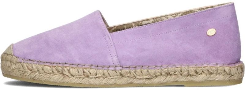 Fred De La Bretoniere, Schoenen, Dames, Paars, 41 EU, Suède, Paarse Suède Espadrilles Mili Ana