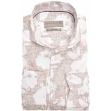 John Miller, Overhemden, Heren, Beige, 4Xl, Katoen, Beige Overhemden Lange Mouw