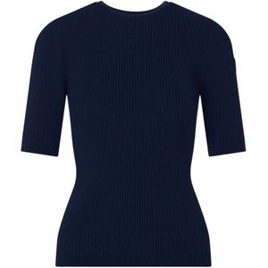 Fusalp, Tops, Dames, Blauw, XS, Jade T-shirt met Korte Mouwen