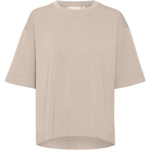 InWear, Tops, Dames, Beige, L, Polyester, Klei Beige Oversize T-Shirt
