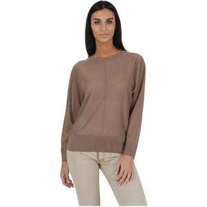Alpha Studio, Truien, Dames, Bruin, M, Lange mouwen shirt