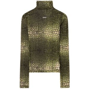 Off White, Truien, Dames, Groen, M, Groene Krokodil Trui Ss 25