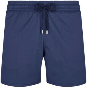 Vilebrequin, Badkleding, Heren, Blauw, 2Xl, Effen Stretch Zwemkleding voor Heren