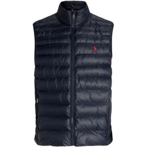Polo Ralph Lauren, Jassen, Heren, Blauw, 2Xl, Gewatteerde Mouwloze Vest Terra