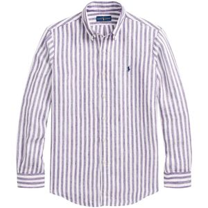 Polo Ralph Lauren, Overhemden, Heren, Veelkleurig, L, Linnen, Elegante Multikleurige Linnen Overhemd met Lange Mouwen
