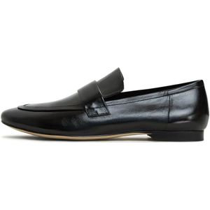 Cesare Gaspari, Schoenen, Dames, Zwart, 41 EU, Leer, Block Heeled Loafers Diana - Black